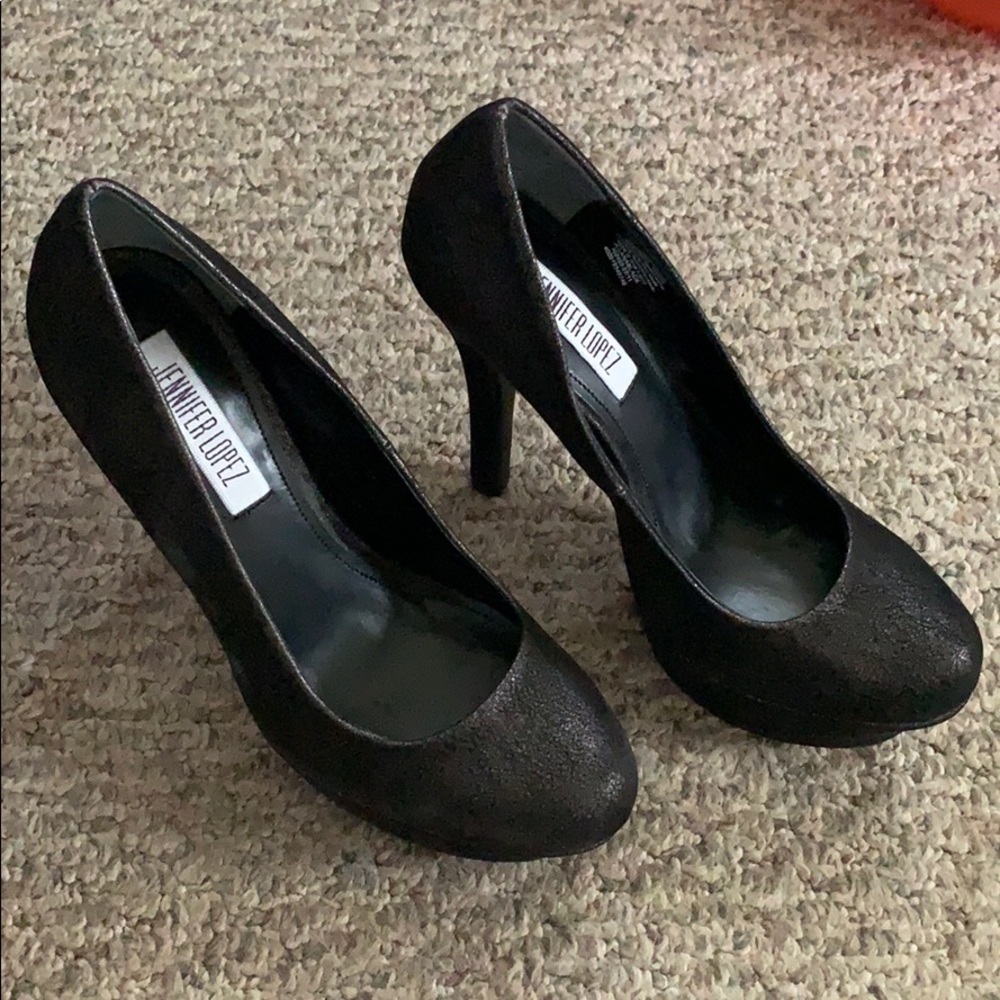 Jennifer Lopez Lana black heels